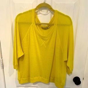 Yellow Forever 21 Oversized Sweater Size M